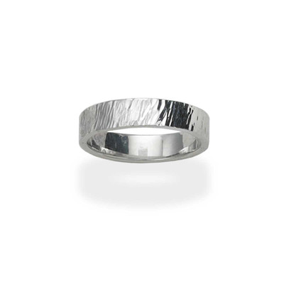 Sterling Silver Hand Forged Band Ring Sterling Silver Hand Forged Band Ring