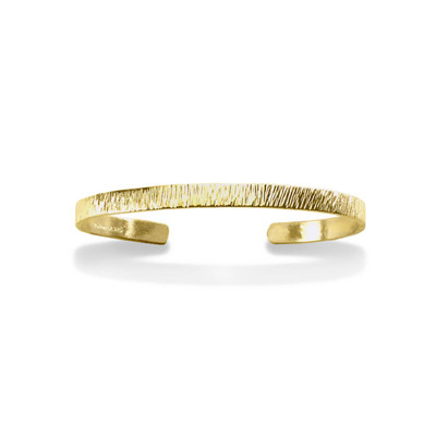 14K Gold Rugged Cuff - Standard Size | by JH Breakell