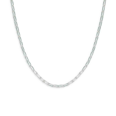 Sterling Silver Paper Clip Chain Necklace