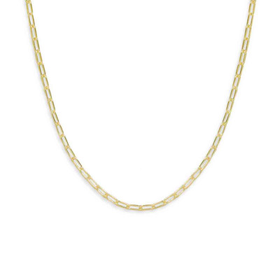 14k Gold 2.6mm Paper Clip Chain