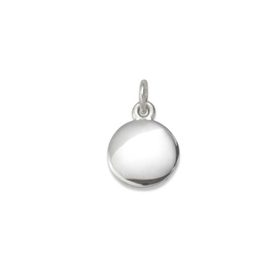 Sterling Silver Personalized Disk Charm Sterling Silver Personalized Disk Charm