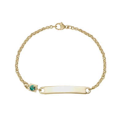 14K Gold ID Bracelet with Paperclip Chain - J.H. Breakell and Co.