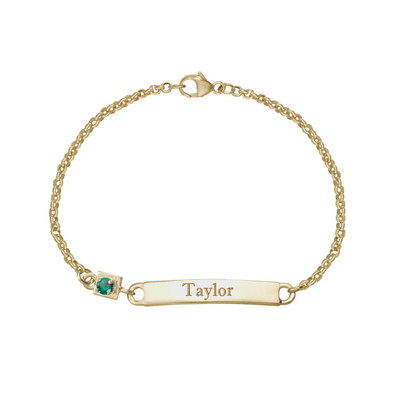 14K Gold ID Bracelet with Paperclip Chain - J.H. Breakell and Co.