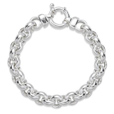 Sterling Silver Bold Rolo Chain Bracelet
