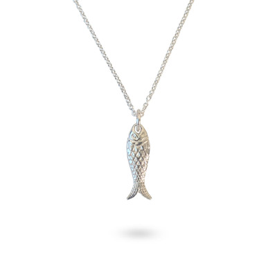 Sterling Silver Little Sardine Necklace