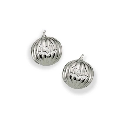 Sterling Silver Jack O'Lantern Earrings