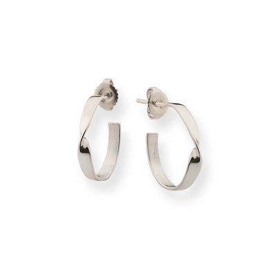 Graceful Sterling Design Silver Infinity Earrings Graceful Sterling Design Silver Infinity Earrings