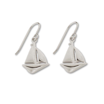 Sterling Silver Sloop Earrings