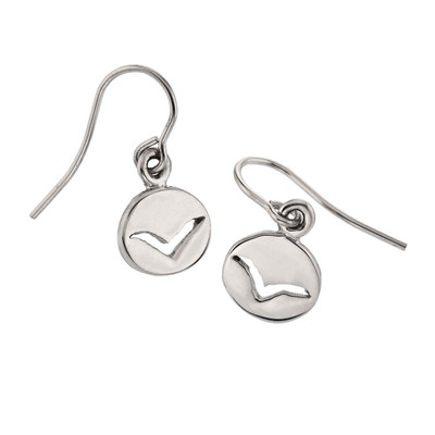 Sterling Silver Seagull spiritual Messengers Earrings