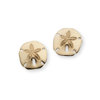 14kt Sand Dollar Earrings 5/8" Post earrings 14kt Sand Dollar Earrings 5/8" Post earrings