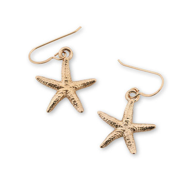 14K Gold Sea Star Earrings 14K Gold Sea Star Earrings
