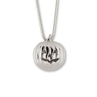 Sterling Silver Jack O'Lantern Pendant Sterling Silver Jack O'Lantern Pendant