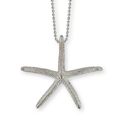 Sterling Silver Finger Starfish Pendant