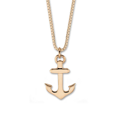 Small 14kt Gold Anchor Pendant