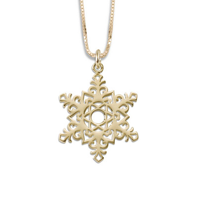 14K Gold 2017 45th Anniversary Snowflake Pendant 14K Gold 2017 45th Anniversary Snowflake Pendant