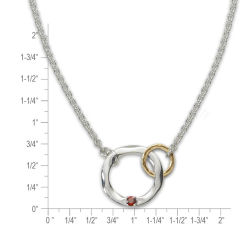 Silver & Gold Interlocking Necklace | Colleen Mauer Designs