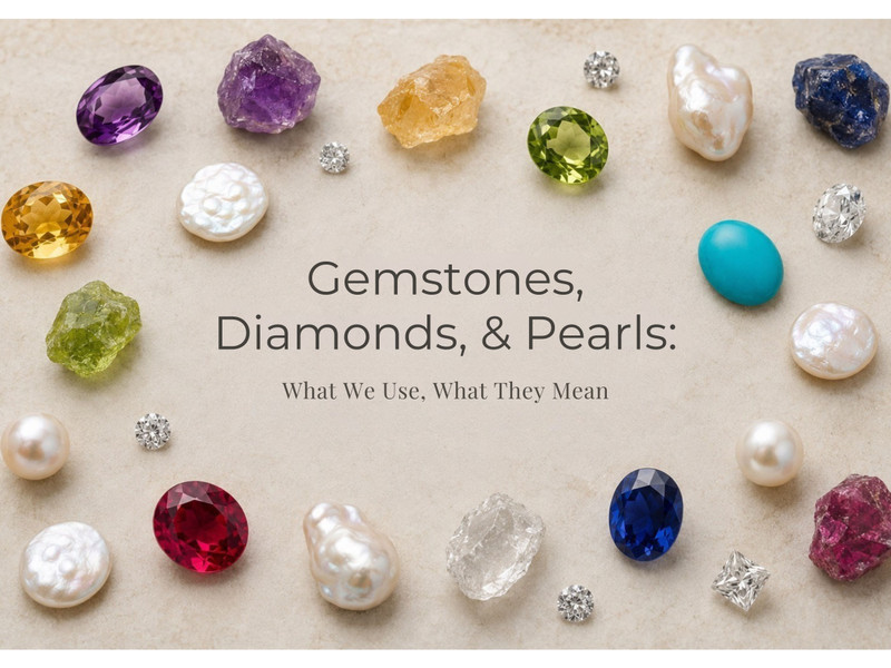 Gemstones, Diamonds & Pearls: What We Use, What They Mean