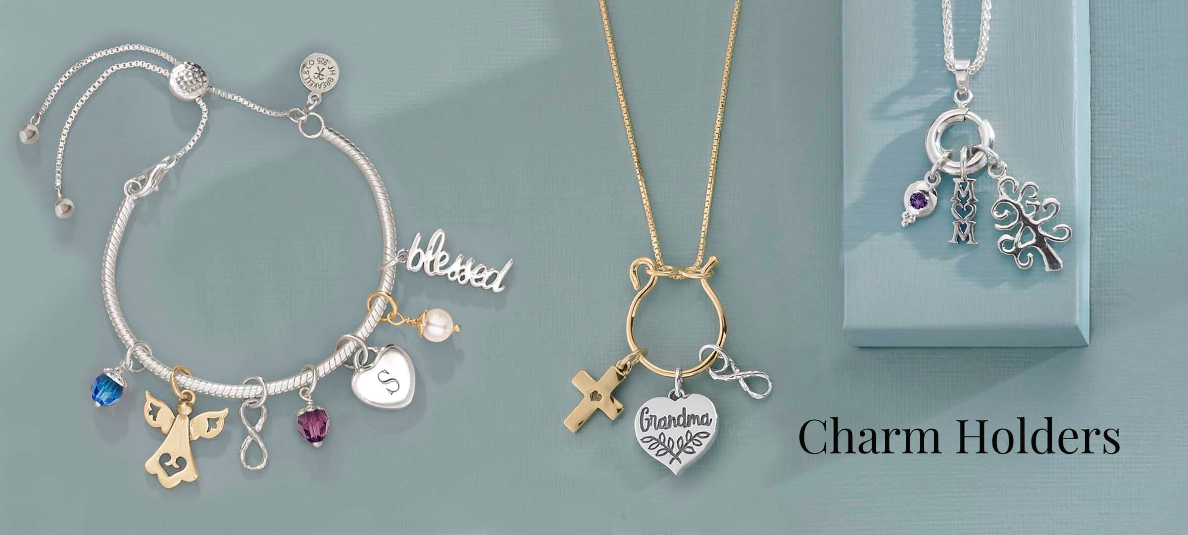 Gold Charm Holders — Sisterfriend Jewelry