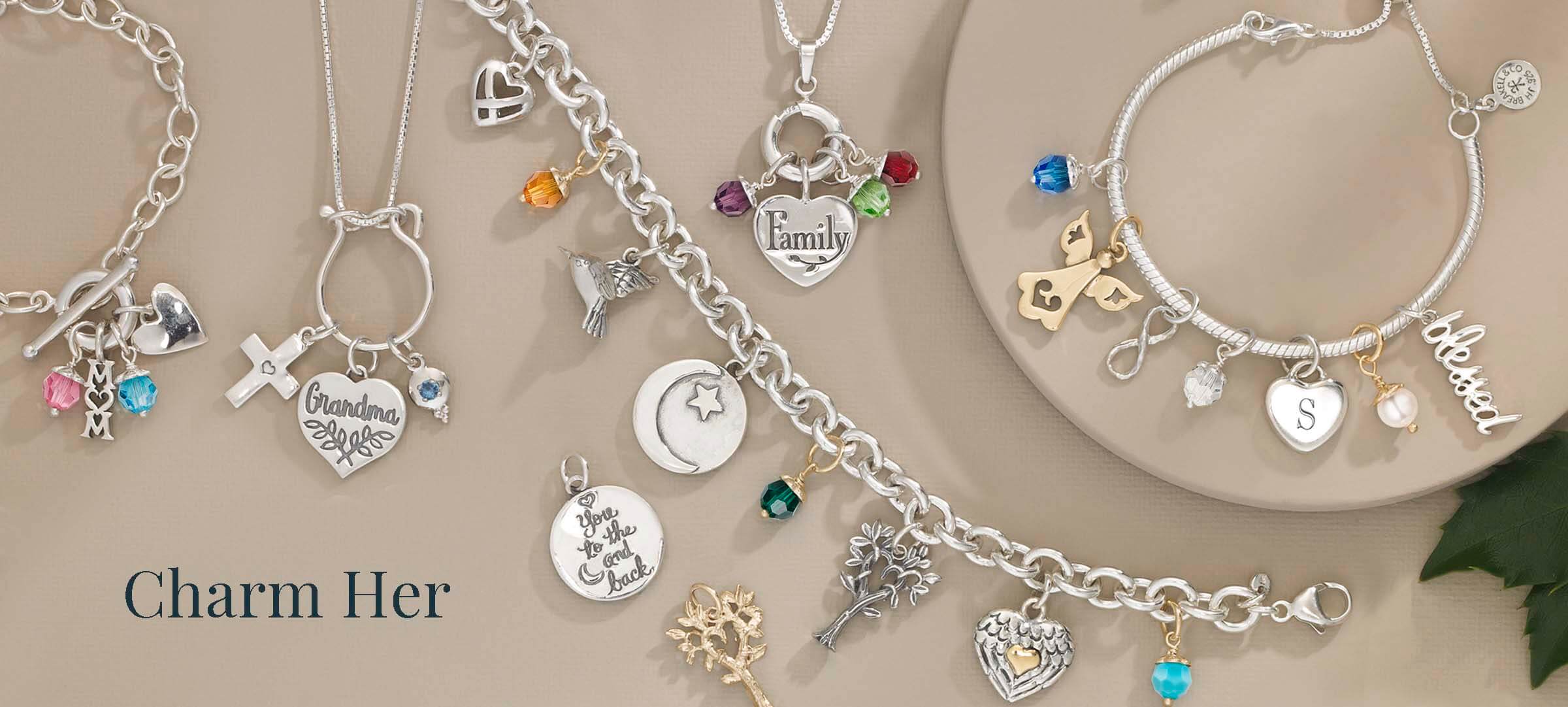 Shop Sterling Silver & 14K Gold Charms for Bracelets Online - J.H. Breakell  and Co.