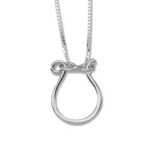 14K GOLD DIAMOND CHARM HOLDER NECKLACE – Jen K Online