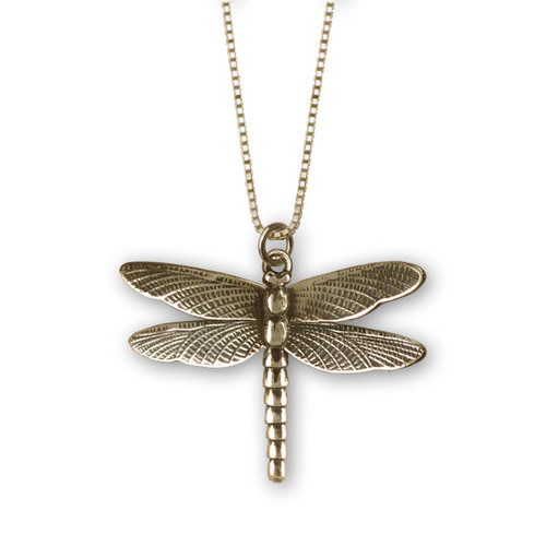 14K Gold Dragonfly Pendant - JH 
