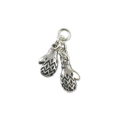 Ag Sterling Mitten Charm Bracelet
