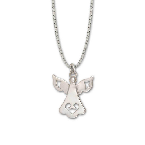 Silver Guardian Angel Necklace | 10mm – John Ross Jewellers