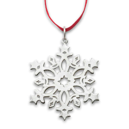 Sterling Silver 2021 Celestial Snowflake Ornament JH Breakell