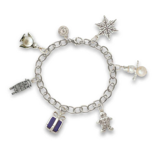 The Official Queen Silver Charm Bracelet and First 3 Charms. - Queen