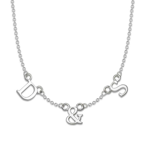 Sterling Silver Tiny Letter S Necklace | FashionJunkie4Life