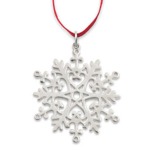 Sterling Silver Snowflake Christmas Ornament – FIRE & BRILLIANCE