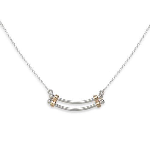 Sterling Silver & 14k Gold Newport Necklace