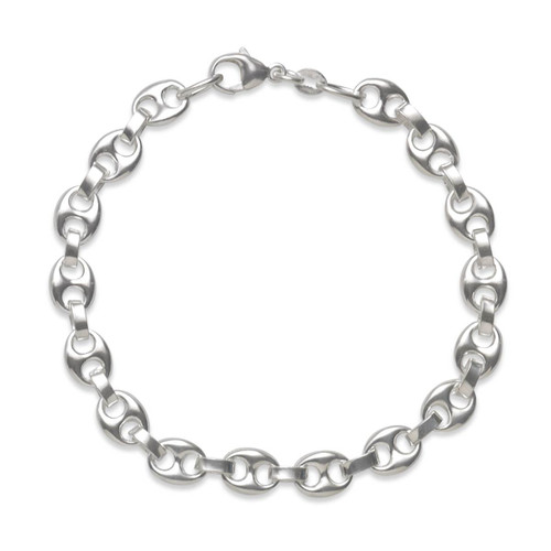 Wear Sterling Silver Anchor Chain Bracelet