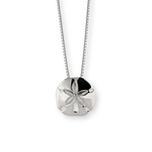 Sand Dollar Fossil Silver Necklace - Miche McClendon