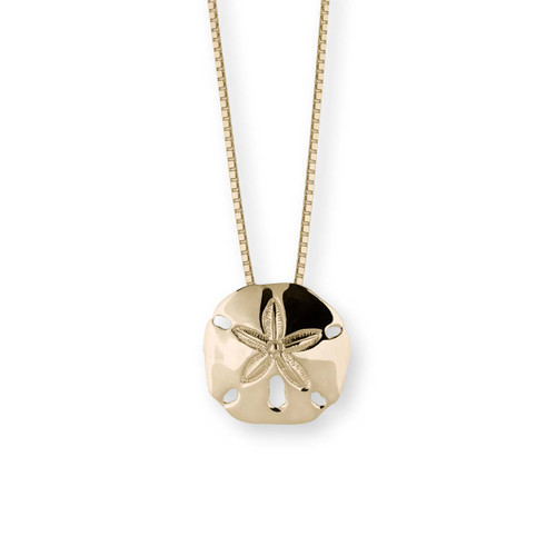 Mini 14k Gold Sand Dollar Charm | Helen Ficalora