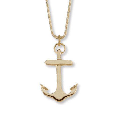 Stylish Designs of 14k Large Anchor Pendant