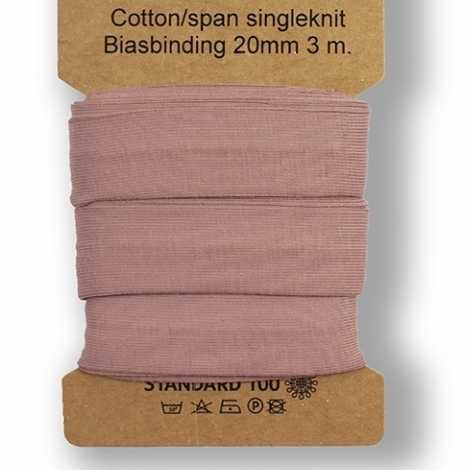 Dusty Pink Cotton Lycra Knit Bias Tape 3 Meter Package Euro Knits