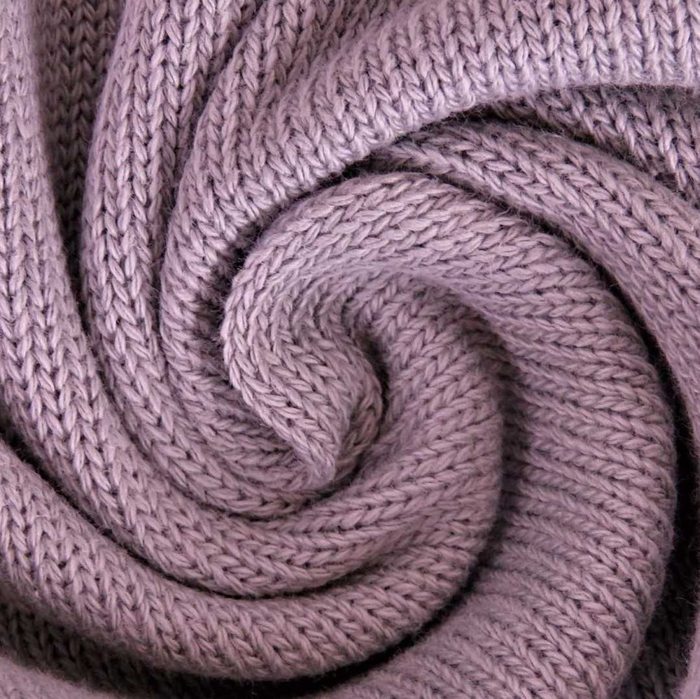 Old Rose Cotton Mini Knitted Fabric