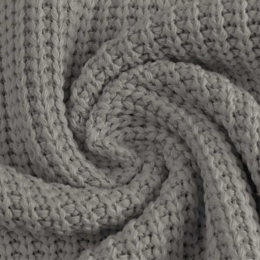 Gray Cotton Knitted