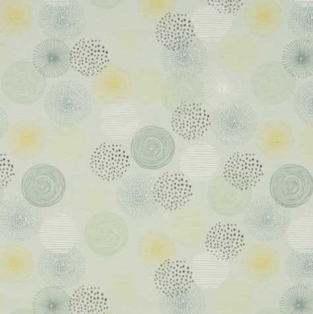 Graphic Dots on Dusty Mint Cotton Lycra Knit