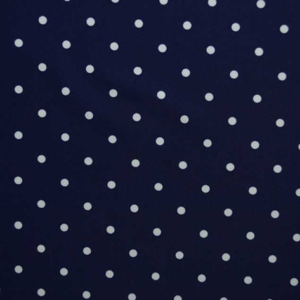White Polka Dots on Navy UV 50+ Swim