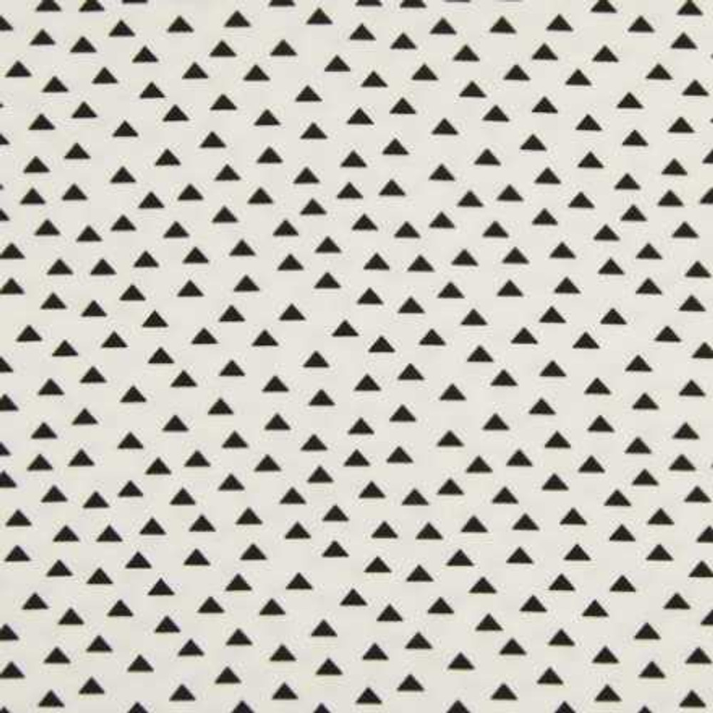 Triangles on Ecru Cotton Lycra Knit