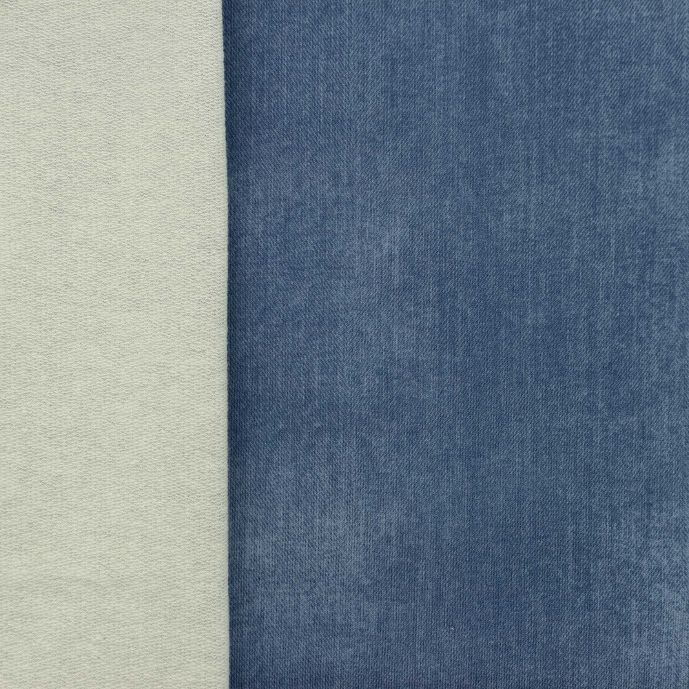 Remnant (80cm) - Cotton GOTS Organic French Terry - Denim