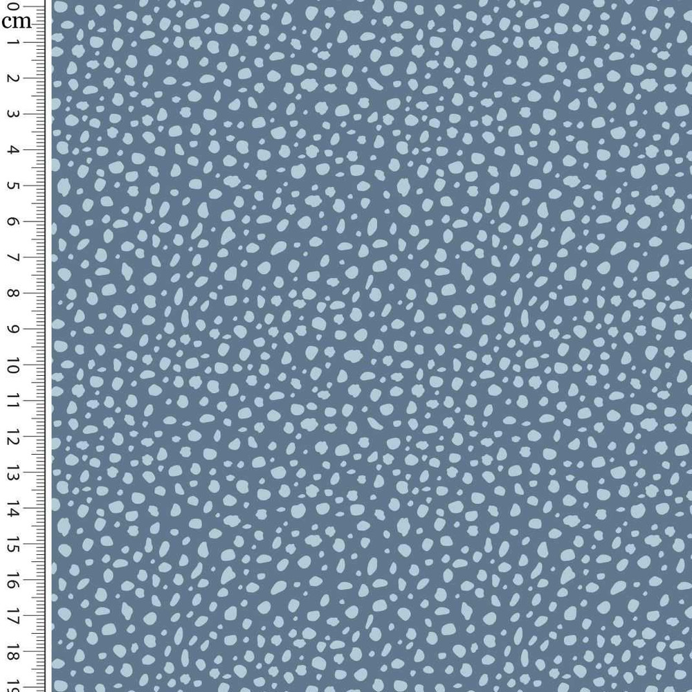 Blue Mini Spots Cotton Lycra