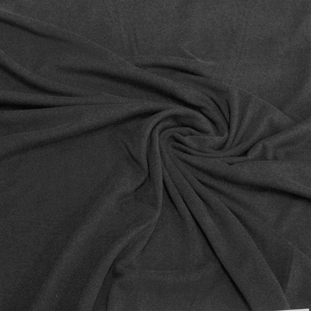 Charcoal Ultra Plush Double Brushed Poly