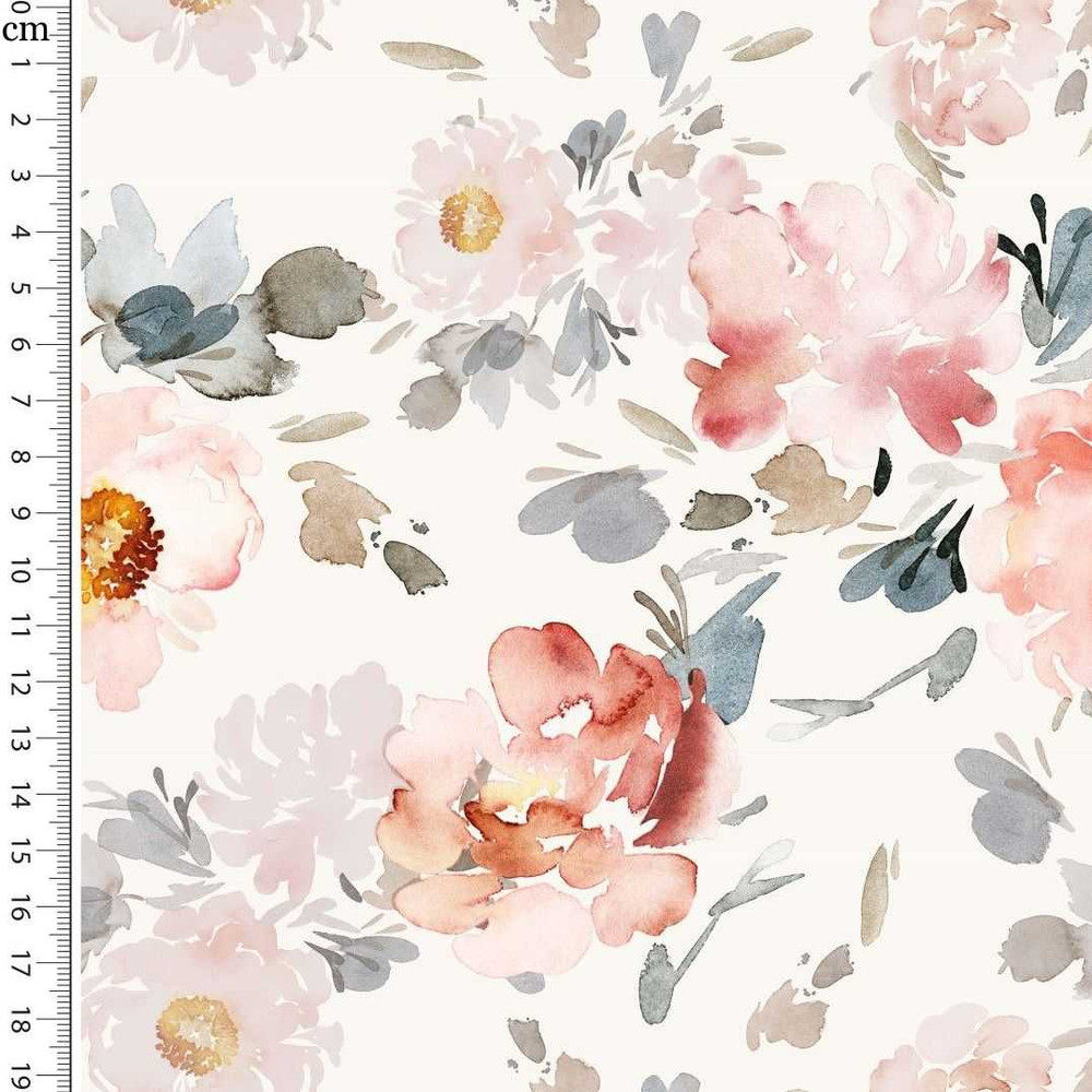 Floral Dreams on Ivory French Terry