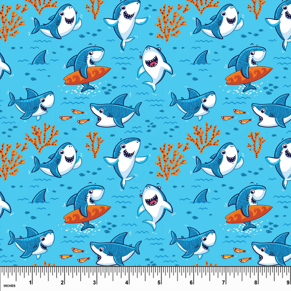 Custom Surfing Sharks UV 50+ Swim & Sport