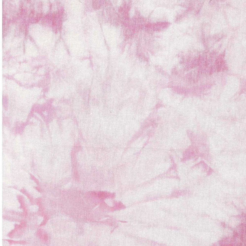 Pink Tie Dye Rayon French Terry Knit