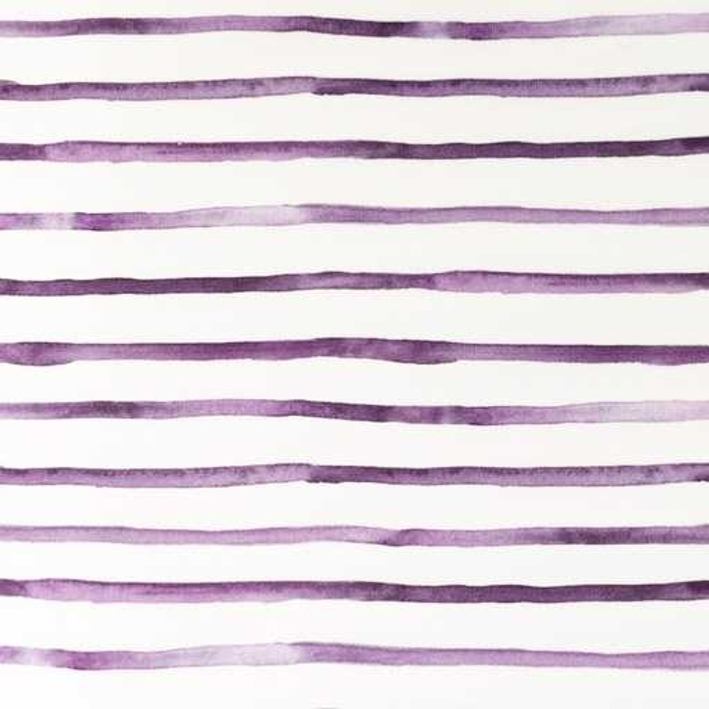 Violet Watercolor Wavy Stripes Cotton Lycra