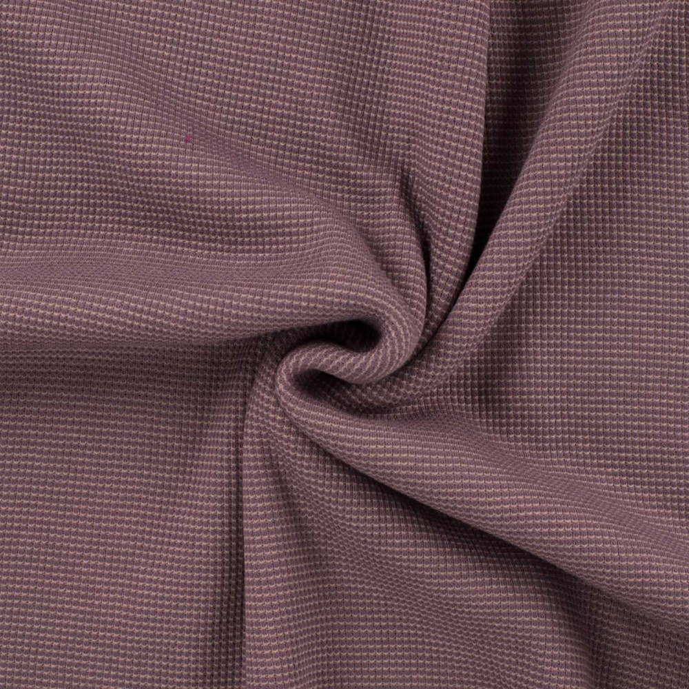 100% Cotton Mauve Waffle Jersey